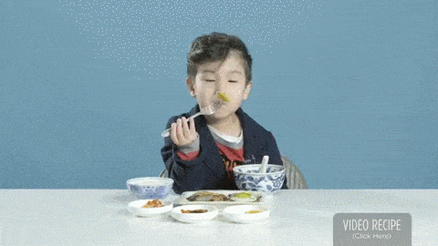 世界各地の朝ごはんを  子供達に食べさせる動画